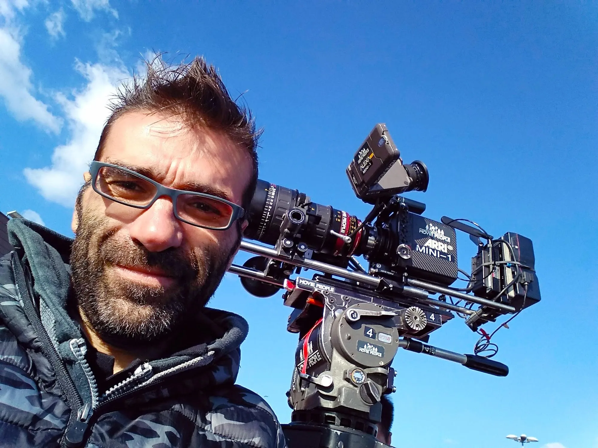 Matteo Castelli with an ARRI Alexa Mini camera on location