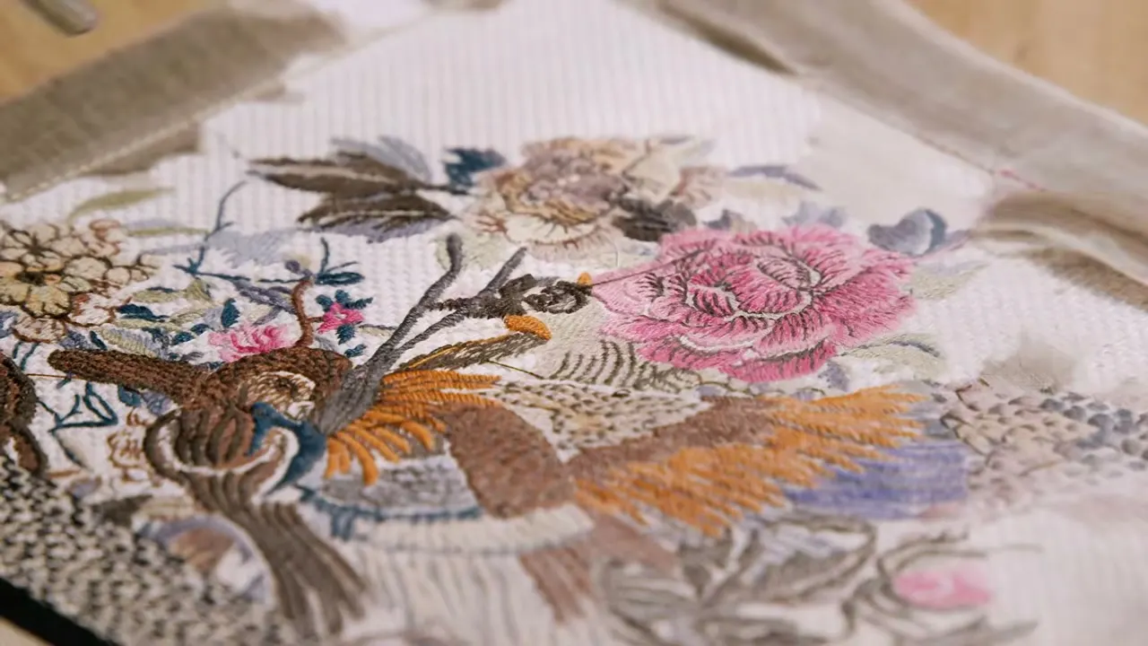 'Jardin d'Hiver' Dior Book Tote, savoir-faire film for Dior shot in Perugia, cinematography by Matteo Castelli