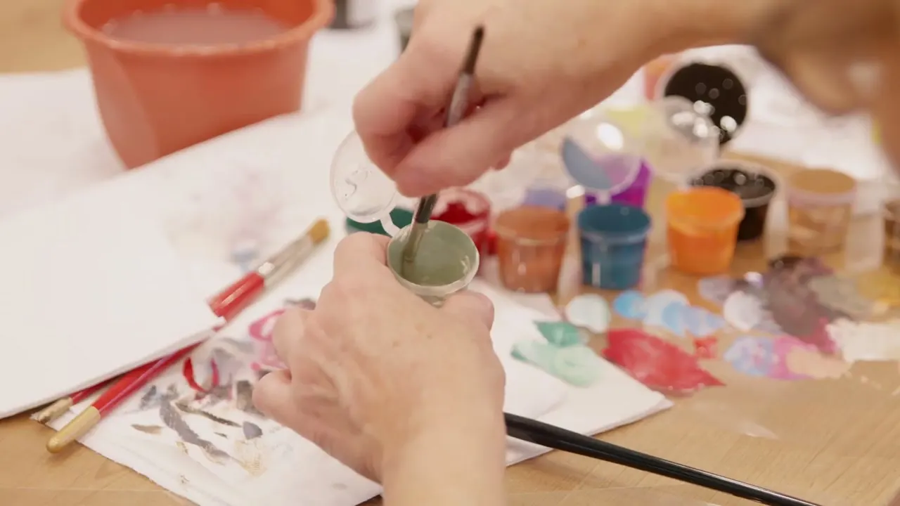 Hand-painted Leather, Men Fall 2022, savoir-faire film for Dior shot in Italy, cinematography by Matteo Castelli